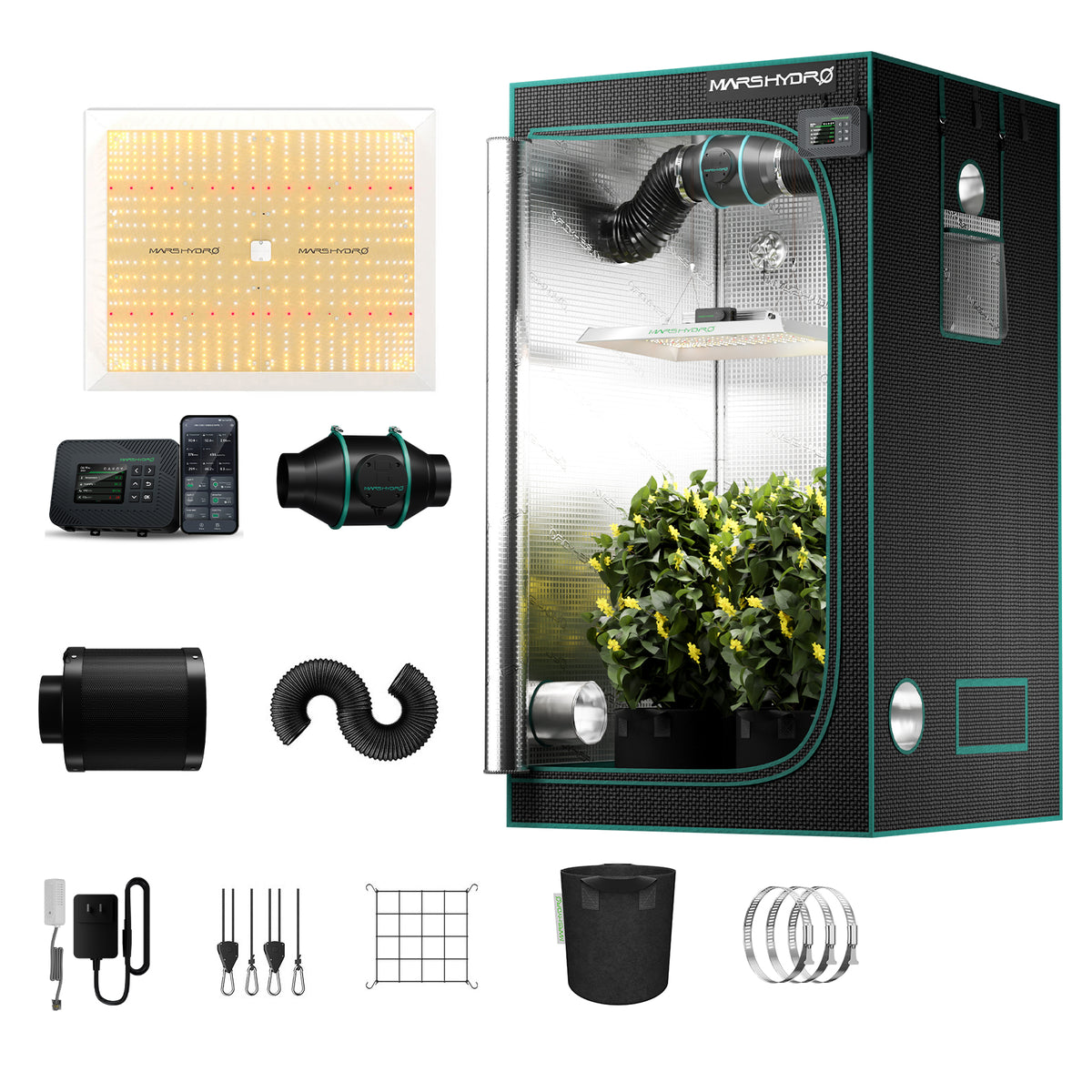 Mars Hydro TSW2000 – Gesamtansicht ohne Add-on