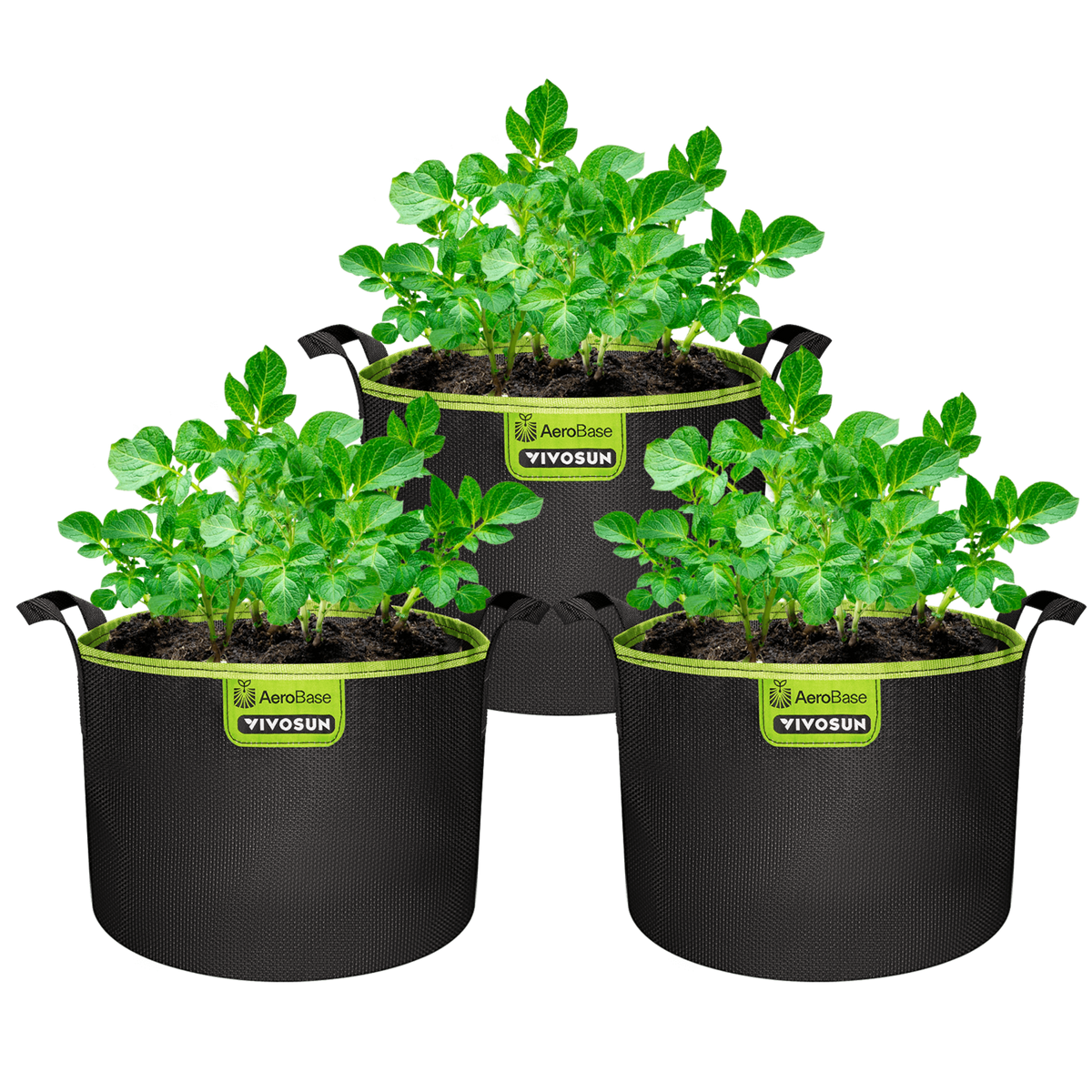 VIVOSUN AeroBase Grow Bags 20 L im 3er-Pack – Galerie 1