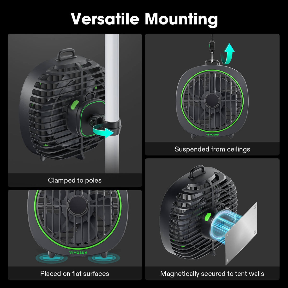 VIVOSUN AeroWave D4 smarter Clipventilator 100 mm – Galerie 7