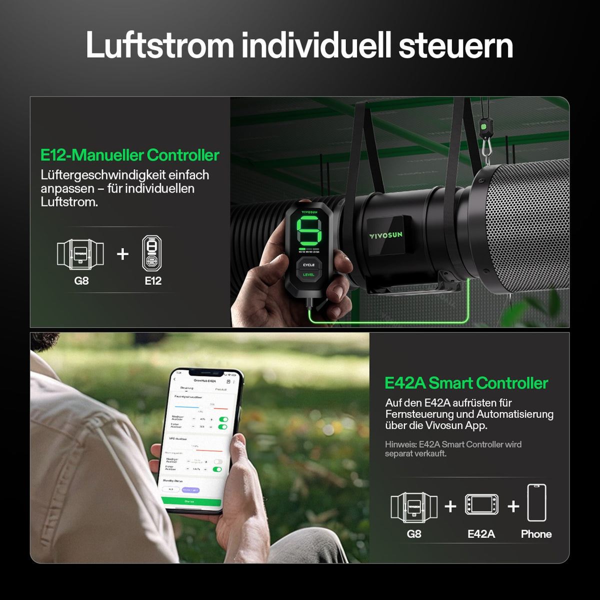 VIVOSUN AeroZesh G8 Abluftset 20 cm mit E12 – Galerie 6