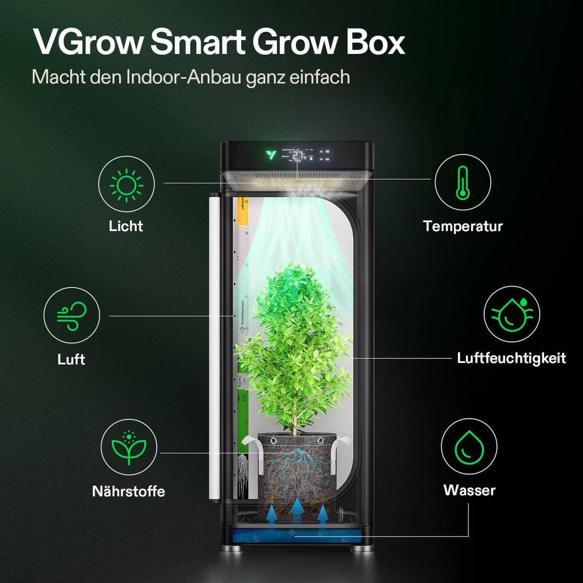 VGrow Y18 Smart Box & DWC Set – Detail