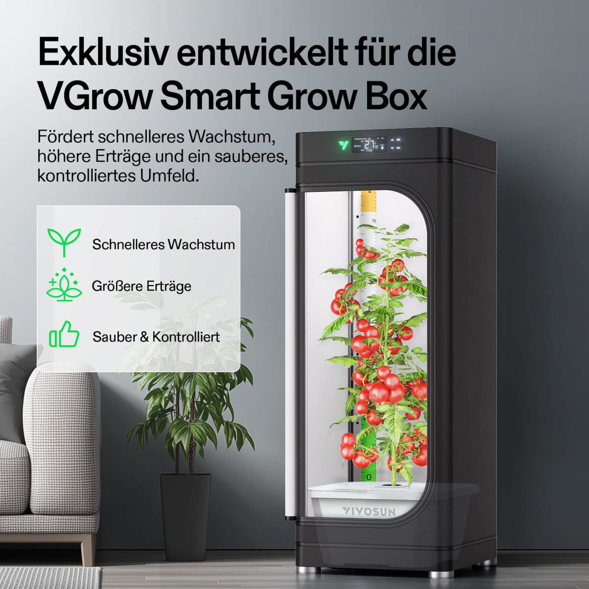 VGrow DWC Hydroponiksystem 15 L – Detail