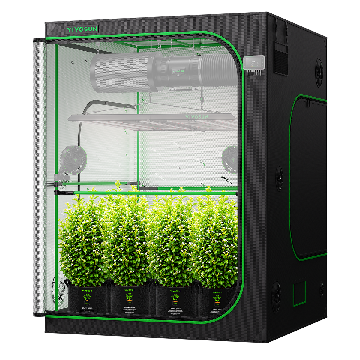 VIVOSUN P558 Growbox 150×150×200 cm – Galerie 9