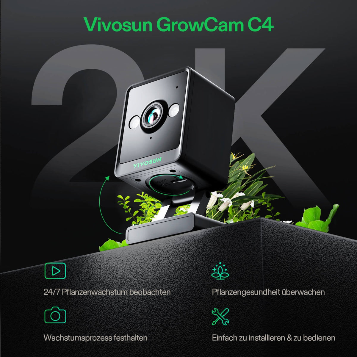 VIVOSUN GrowCam C4 2K Smart-Kamera – Galerie 2