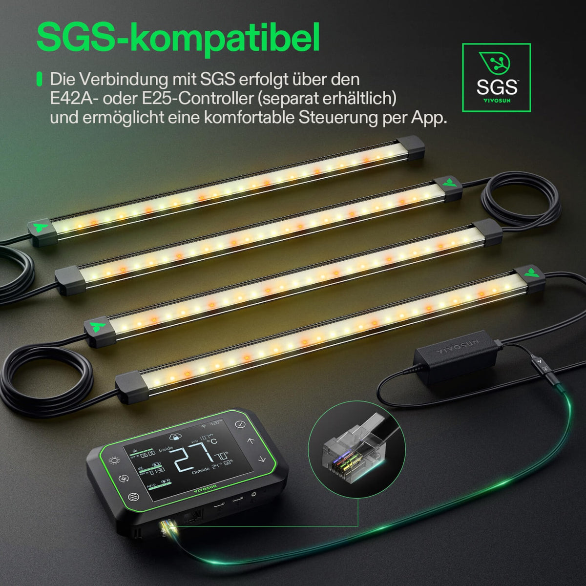 VIVOSUN LumaRay 50W LED-Lichtleisten (4er-Set) – Galerie 6