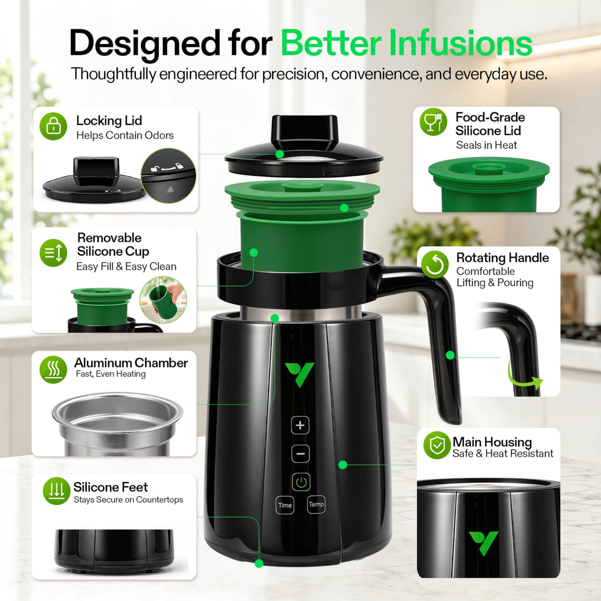 Mini Kräuter-Decarboxylator & Infuser – Galerie 4