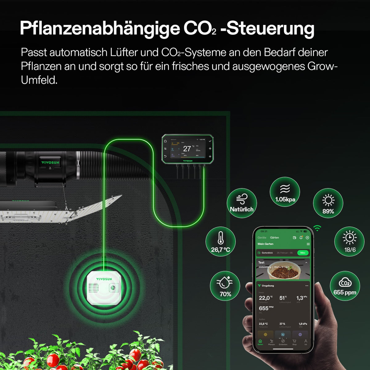 4-in-1 Sensor – Anwendung